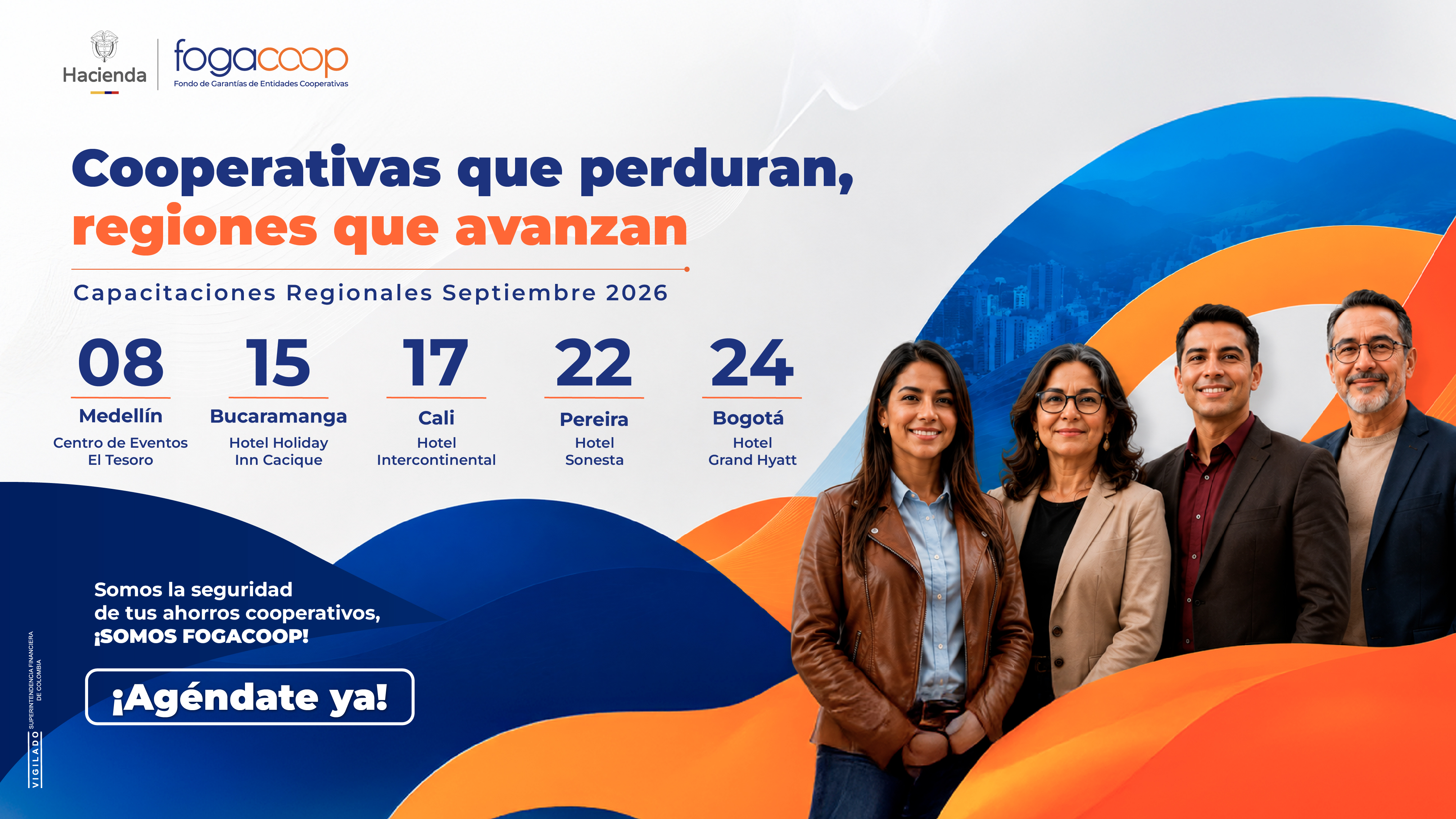 ¡Reserva la fecha de las Capacitaciones Regionales en tu agenda!