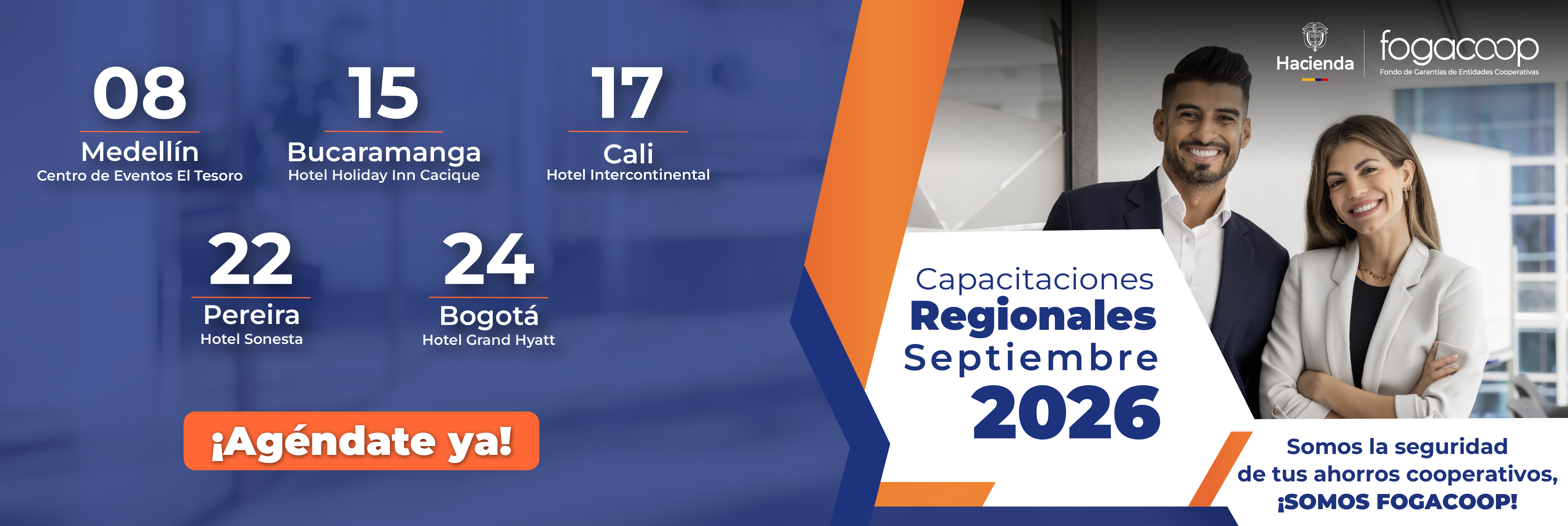 ¡Reserva la fecha de las Capacitaciones Regionales en tu agenda!