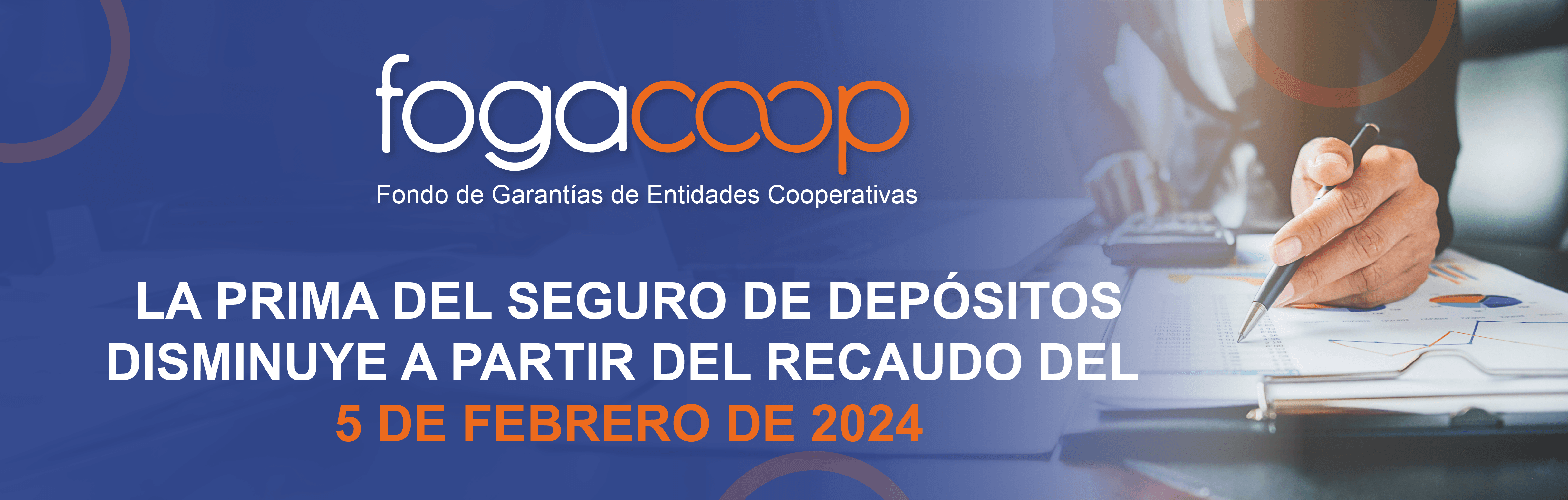 La prima del seguro de depósitos disminuye a partir del recaudo del 5 de febrero de 2024