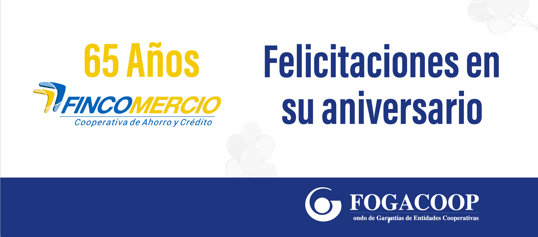 Fincomercio cumple 65 años de aniversario